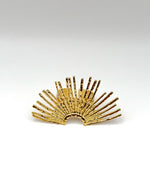 Hypoallergenic non-tarnish oversized architectural gold ring UAE.