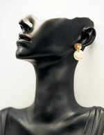 Best fashion jewelry in UAE earth tone statement earrings for women.