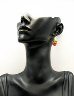 Close-up of premium hypoallergenic imitation jewelry featuring rose crystal bouquet.
