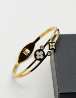 Non-tarnish luxury gold layered bracelet for women.