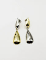 Best imitation jewellery brands in uae polished mixed-metal liquid teardrop dangles.