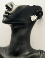 Elegant sparkling firework statement earrings for women.
