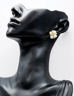 Everyday luxury fashion jewelry gold tone pearl clusters by Biya Accessoires Dubai.