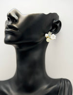Biya Accessoires artificial jewellery online dubai floral crystal cluster studs.