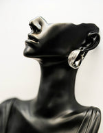 Everyday luxury fashion jewelry statement hoops by Biya Accessoires Dubai.