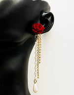 Everyday luxury jewelry uae dramatic floral dangles from best jewelry shop in UAE.