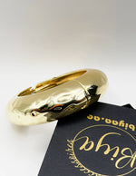Waterproof 18K gold hammered chunky cuff bracelet Biya Accessoires UAE.