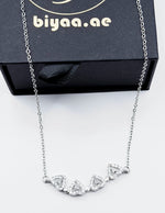 Hypoallergenic non-tarnish transformable crystal heart jewelry UAE.