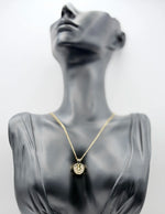 Everyday luxury fashion jewelry gold pendant with durable PVD coating in the UAE.