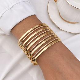 The Sovereign Multi-Band Gold Cuff | 18K Gold Plated | Waterproof & Non-Tarnish