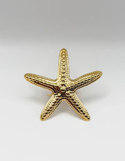 Waterproof gold large sea star oceanic ring for women Dubai.