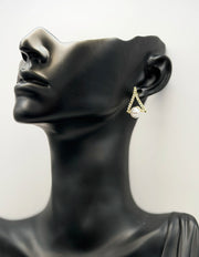 Best imitation jewellery brands in uae crystal and pearl stud earrings gold
