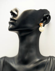 Best fashion jewelry in UAE earth tone statement earrings for women.