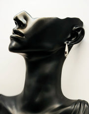 Close-up of premium hypoallergenic imitation jewelry featuring a bold oval design.
