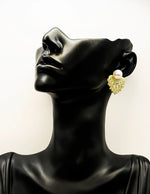 Best imitation jewellery brands in uae gold statement studs with rhinestones and pearls.
