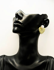 Best imitation jewellery brands in uae gold statement studs with rhinestones and pearls.