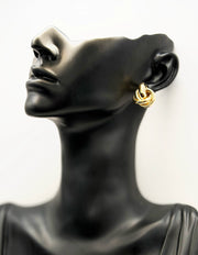 Luxe Chunky Gold Knot Statement Studs | Best Imitation Jewellery Brands In UAE