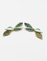 Best imitation jewellery brands in uae gold botanical ear crawler earrings.