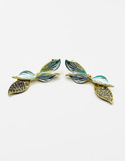 Best imitation jewellery brands in uae gold botanical ear crawler earrings.