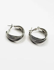 Close up of premium hypoallergenic imitation jewelry featuring a multi layered design.