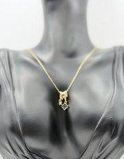 Close-up of premium hypoallergenic imitation jewelry featuring a pave cylinder slider.