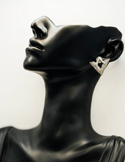 Everyday luxury jewelry uae geometric earrings by the best jewelry shop in UAE.