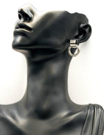 Biya Accessoires artificial jewellery online dubai textured multi layer hoop earrings.