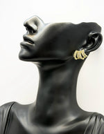Best imitation jewellery brands in uae five-tier gilded crystal fan studs.