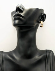 Everyday luxury fashion jewelry statement hoops by Biya Accessoires Dubai.