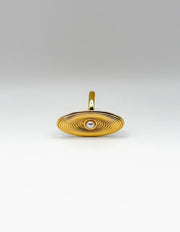 Zenith Ripple Oval Pearl Statement Ring | 18K Gold Plated | Waterproof