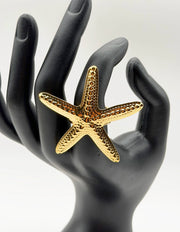 Hypoallergenic non-tarnish chunky 7g coastal gold ring UAE.
