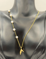 Modern luxury gold ocean inspired statement necklace gift.