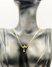 Hypoallergenic non-tarnish gold heartbeat jewelry for women UAE.
