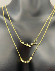 Close-up of premium hypoallergenic layered star jewelry for women in the UAE.