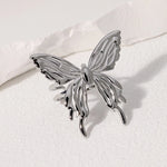 Modern luxury fine art editorial jewelry chunky butterfly ring gift for her.