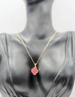 Hypoallergenic non-tarnish red onyx style clover jewelry UAE.