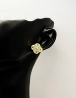 Best fashion jewelry in UAE pavé crystal swirl earrings for women.
