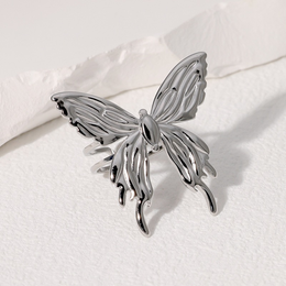Papillon Sculpted Statement Butterfly Ring | Premium Stainless Steel | Waterproof
