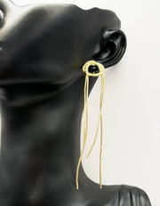 Everyday luxury jewelry uae long drop earrings by the best jewelry shop in UAE.